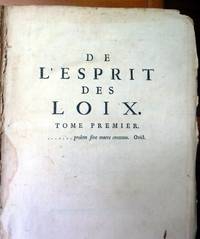 De l'Esprit des Loix - 2 volumes by CHARLES-LOUIS DE SECONDAT