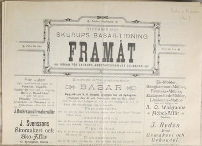 Skurups basar-tidning Framåt. Organ för Skurups…