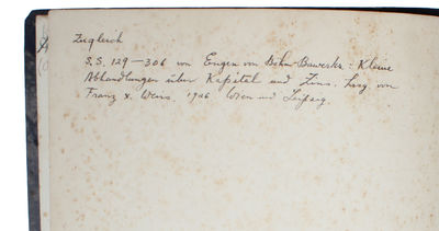 Einige strittige Frage der Capitalstheorie. Drei Abhandlungen. - [OFF-PRINT - PRESENTATION-COPY] (photo 4)