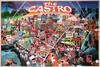 (California LGBTQ history) THE CASTRO, SAN FRANCISCO (1985) Pictorial map / poster by Graham Bruce