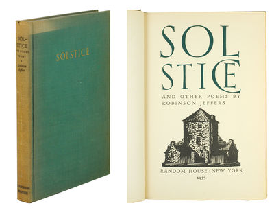 1935. New York: Random House, 1935. 8vo, 151 pp. Green cloth, backstrip sunned, lacking dust jacket....