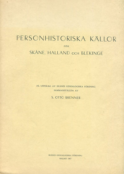 Personhistoriska källor för Skåne, Halland och…