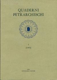 Quaderni Petrarcheschi I (1983)