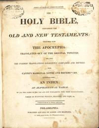 cover of The Holy Bible: containing the Old and New Testaments: together with the Apocrypha ... with Canne's marginal notes ..