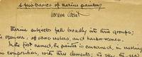 “A few basics of marine painting” —Signed manuscript.