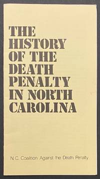 cover of The history of the death penalty in North Carolina