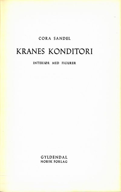 Kranes konditori. Interiør med figurer.