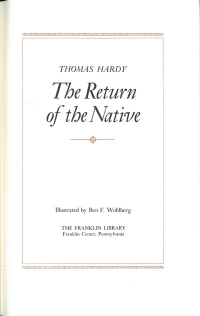 The return of the native. Illustrated by Ben F.…