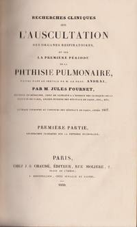 cover of Recherches cliniques sur l'Auscultation des organes respiratoires, et sur la première période de la Phthisie pulmonaire, faitesdans le service de M. le Prof. Andral... Ouvrage couronnée au Concours des Hôpitaux de Paris, année 1837
