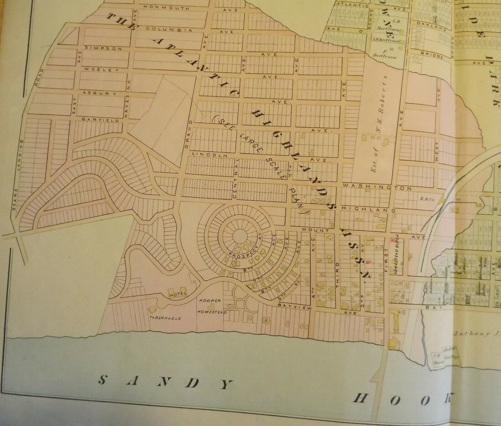 Map Of Atlantic Highlands Nj Atlantic Highlands Nj Map. From Wolverton's Atlas Of Monmouth County  Wolverton's "Atlas Of Monmouth County, By Chester Wolverton - An Original  30-Inch By 22-Inch Original, Color Map Published I - 1889 -