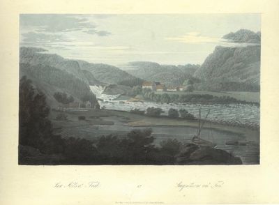 Saw Mills at Tved. Saugmøllerne ved Tved. Plansje…