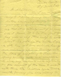 Autograph Letter Signed, Trenton, Todd County, Kentucky, Dec. 10, 1837, to Richard Asherst & Son, Philadelphia