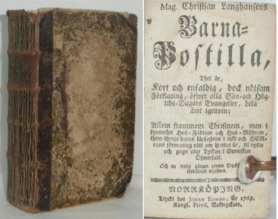 Mag. Christian Langhansens Barna-postilla, thet…