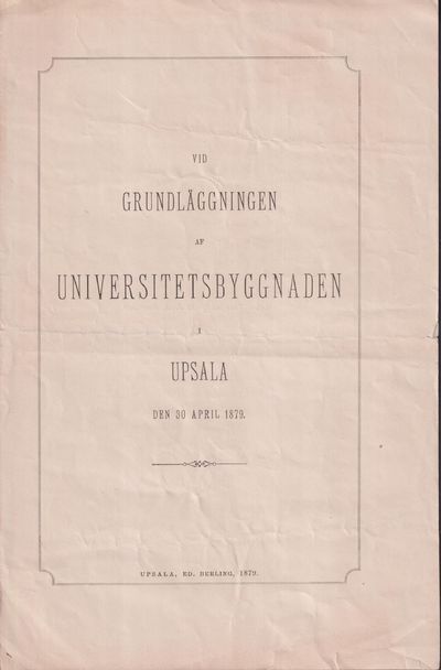 Vid grundläggningen af universitetsbyggnaden i…