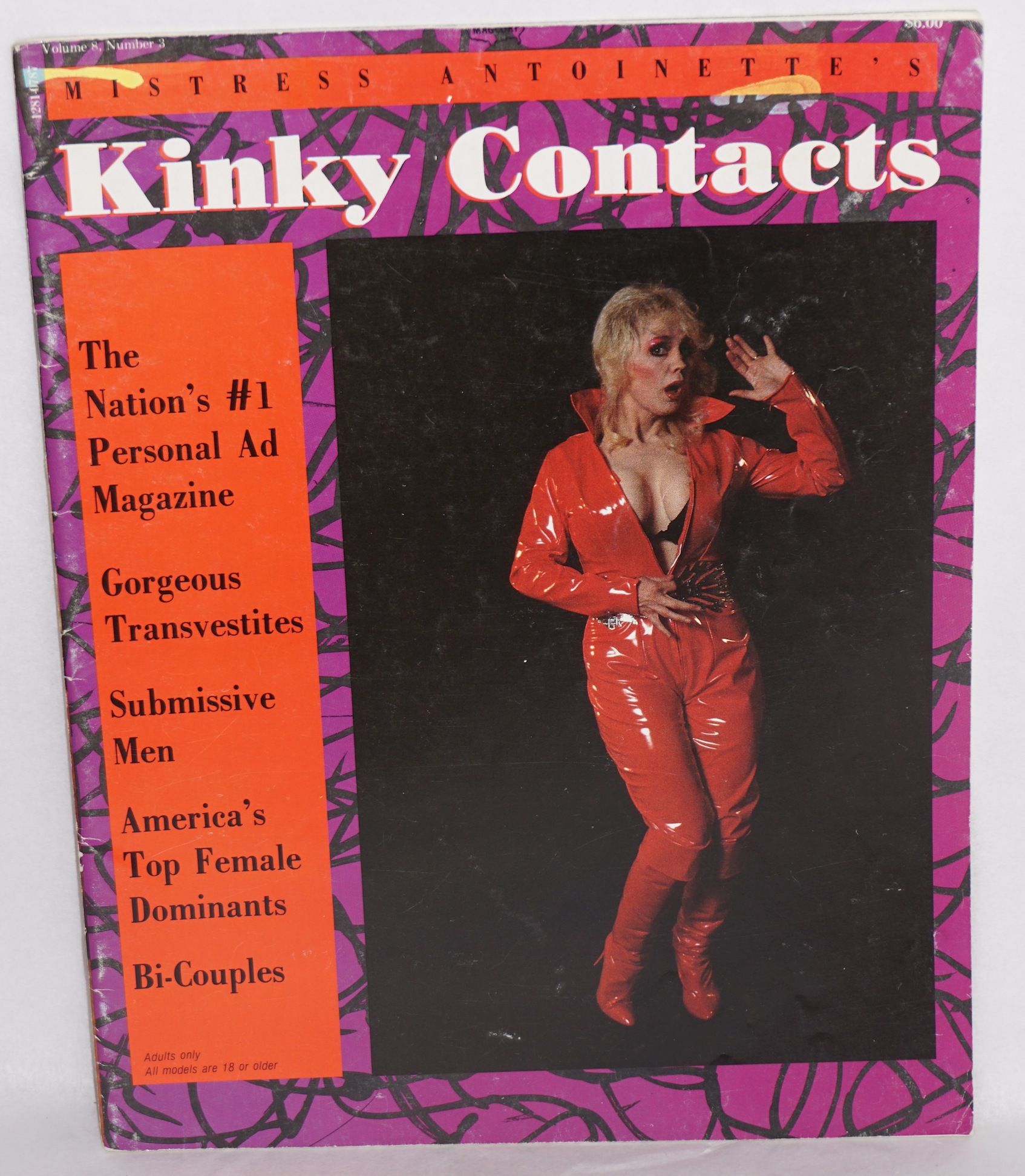 Mistress Antoinette's Kinky Contacts: the Nations #1 personal ad magazine;  vol. 8, #3 by Mistress Antoinette - 1987
