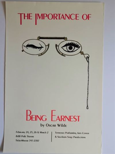 Performance Poster : THE IMPORTANCE OF BEING EARNEST