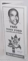 Free Tony Ford, a peaceful artist & thinker. He is innocent!