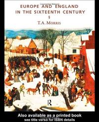 Europe and England in the Sixteenth Century (Routledge St.in the European Economy)