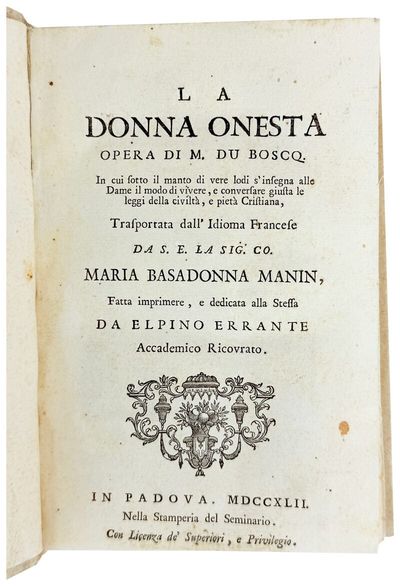 La Donna Onesta [Two Copies]; (photo 3)