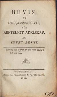 Bevis, at det så kallade bevis för ärfteligt…