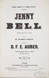 [AWV 44]. Jenny Bell Opéra-Comique en 3 Actes, Poëme de M. Eugène Scribe... Partition pour Piano et Chant Réduite par Vauthrot. [Piano-vocal score]