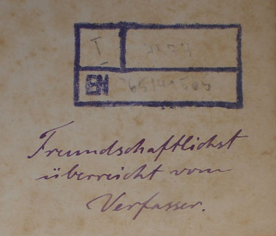 Die Grundlagen der Arithmetik. eine logisch mathematische Untersuchung über den Begriff der Zahl. - [THE STARTING POINT OF ANALYTIC PHILOSOPHY - PRESENTATION-COPY] (photo 2)
