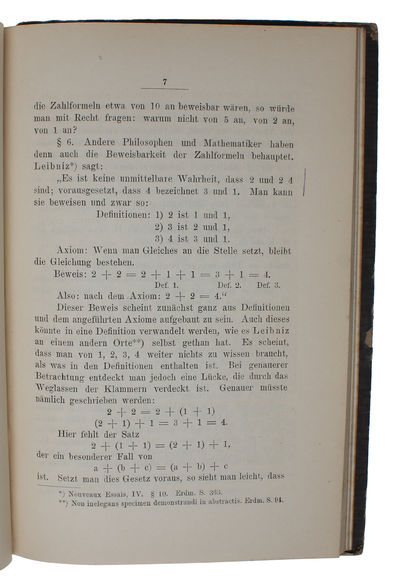 Die Grundlagen der Arithmetik. eine logisch mathematische Untersuchung über den Begriff der Zahl. - [THE STARTING POINT OF ANALYTIC PHILOSOPHY - PRESENTATION-COPY] (photo 6)