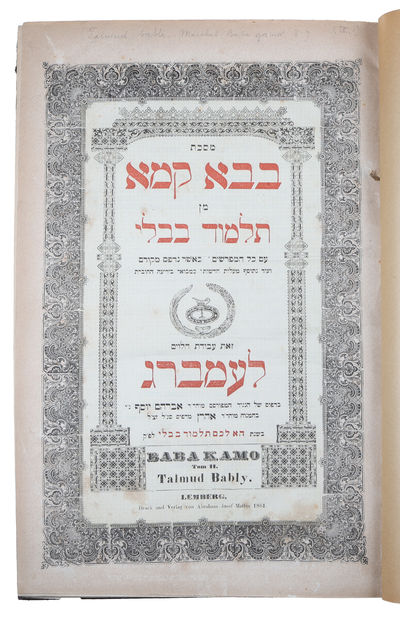 Baba kamo Talmud Bably. Tom II.