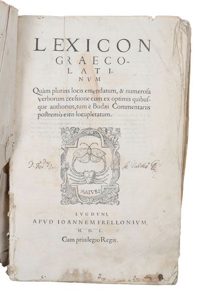 Lexicon Graeco-Latinum. Quam plurimis locis…