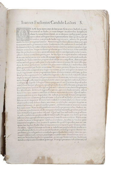 Lexicon Graeco-Latinum. Quam plurimis locis emendatum & numerosa verborum accessione. (photo 3)