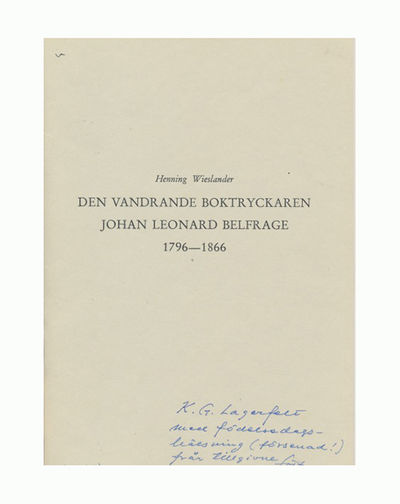 Den vandrande boktryckaren Johan Leonard…