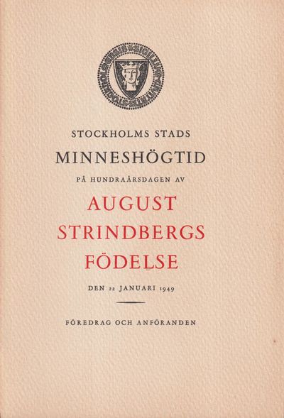 Stockholms stads minneshögtid på 100-årsdagen av…