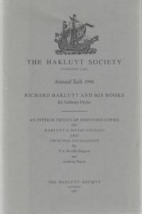 Richard Hakluyt and His Books : An Interim Census of Surviving Copies of Hakluyt's "Divers Voyages" and "Principle Navigations".