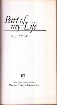 cover of Part of my Life by Ayer, A. J