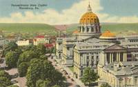 Pennsylvania State Capitol, Harrisburg, Pa unused linen Postcard