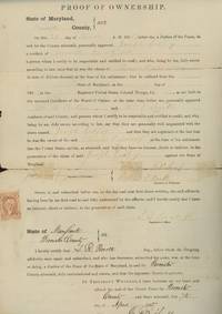 Two Partially Printed Documents by the United States Office of Board of Claims Relating to the Service of Thomas Massey, An Ex-Enslaved Soldier in the 9th Regiment of the USCT, 1864