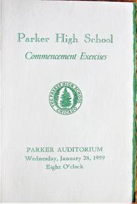 image of Parker High School. Commencement Exercises, 1959