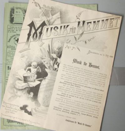 Musik för hemmet. Årg: I. N:r 1 1889. Stockholm…