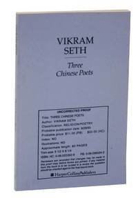 cover of Three Chinese Poets (Uncorrected Proof)