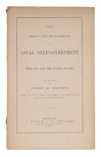 The Origin and Development of Local Self-Government in England..