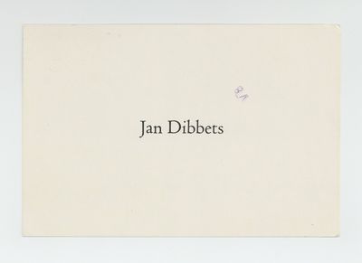 Exhibition postcard: Jan Dibbets (15 March-12 April 1975)