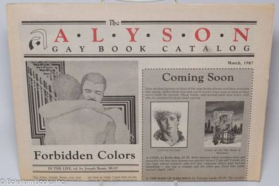 Boston: Alyson Books, 1987. Magazine. 8p. folded tabloid newspaper, ads, listings, essays, reviews, ...
