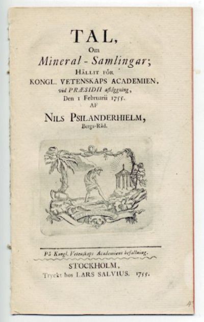Tal, om mineral-samlingar; hållit för kongl.…