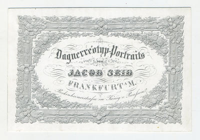 Daguerre’otyp-Portraits von Jacob Seib Frankfurt…