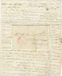 image of Letter from an American passenger describing the arrival of an immigration ship and informing a prominent, but despicable, Connecticut minister that his long-suffering wife (who would soon initiate one of the most notorious divorce cases of the 19th century) would shortly be returning from Europe