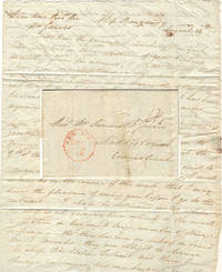 Letter from an American passenger describing the arrival of an immigration ship and informing a prominent, but despicable, Connecticut minister  that his long-suffering wife (who would soon initiate one of the most notorious divorce cases of the 19th century) would shortly be returning from Europe by Sarah Gibbs to the Reverend Dr. Samuel F. Jarvis - 1837