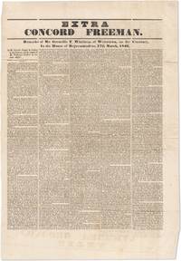 Extra – Concord Freeman. Remarks of Mr. Grenville T. Winthrop, of Watertown, on the Currency, in the House of Representatives, 17th March, 1840. On Mr. [Levi] Lincoln's Report in relation to the Currency, and in support of Mr. Winthrop's Resolves on the same subject. [Published by request of the Democratic members of the Legislature.]