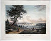 Vue De New York. Prise de Weahawk, A View of New-York, taken from Veahawk./ Garneray pinx.t/ Himely sulp/ A Paris chez Hocquart Succr. de Basset rue St. Jacques No. 64./ Depose'