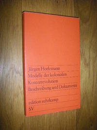 cover of Modelle der kolonialen Konterrevolution. Beschreibung und Dokumente