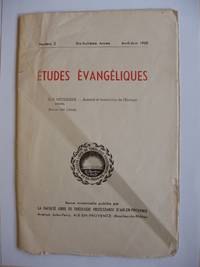 image of Études Évangéliques -- Numéro 2 - Dix-huitième Année - Avril-Juin 1958